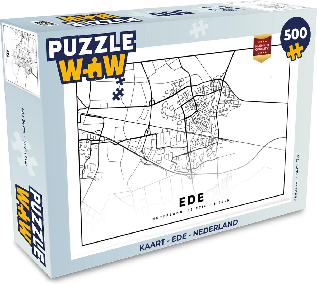 PuzzleWow Legpuzzel Ede Nederland 500 Stuks