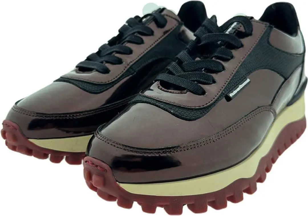 Floris van Bommel Grommi 01.05 Dames Sneakers - Donkerbruin 37
