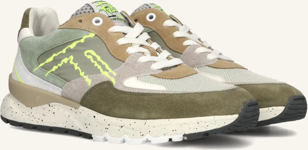 Floris van Bommel De Treener Sfm-10243 Sneakers - Groen - Maat 42⅔