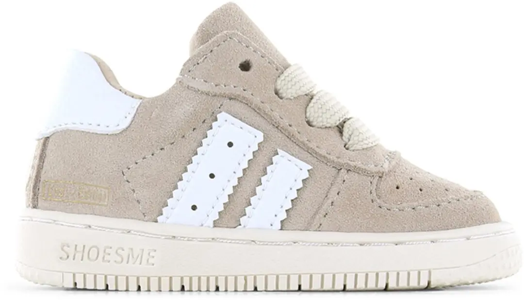 Shoesme Sneakertje Suède - Taupe - Maat 19 - afbeelding 3 van 6