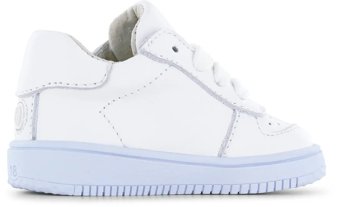 Shoesme Wit Sneakertje - Sneakers Kinderen - Unisex - WHITE - Leer - Maat 24 - afbeelding 3 van 6