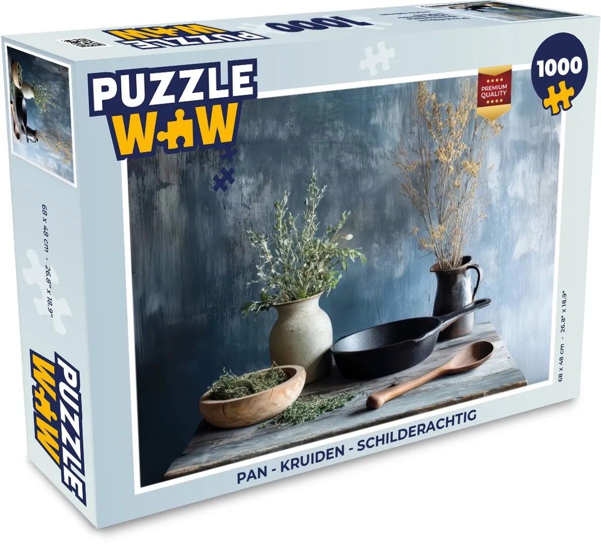 PuzzleWow Kruiden Legpuzzel 1000 Stuks - Multicolor