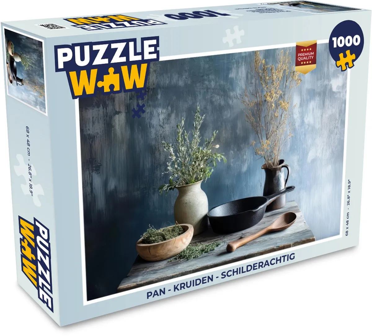 PuzzleWow Kruiden Legpuzzel 1000 Stuks - Multicolor