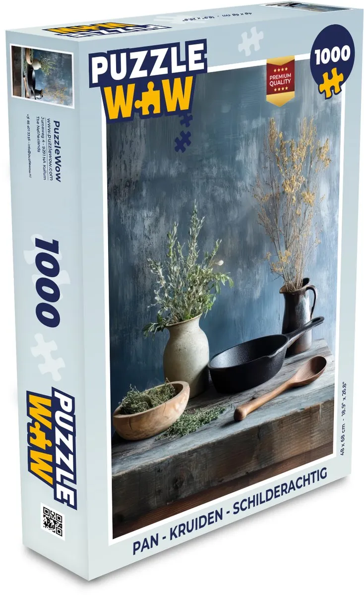 PuzzleWow Kruiden Legpuzzel 1000 Stuks - Multicolor