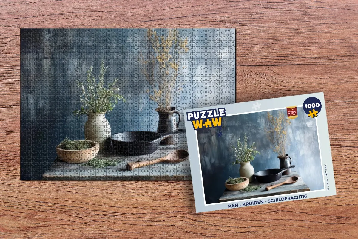 PuzzleWow Kruiden Legpuzzel 1000 Stuks - Multicolor