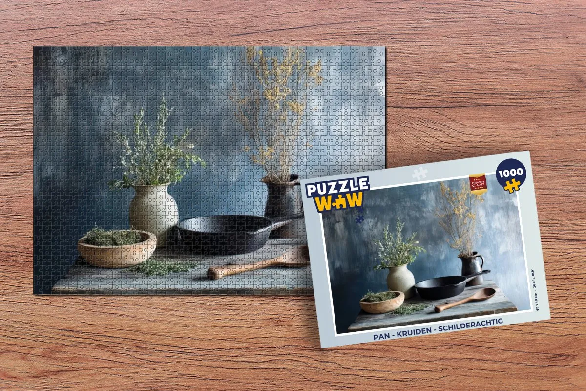 PuzzleWow Kruiden Legpuzzel 1000 Stuks - Multicolor