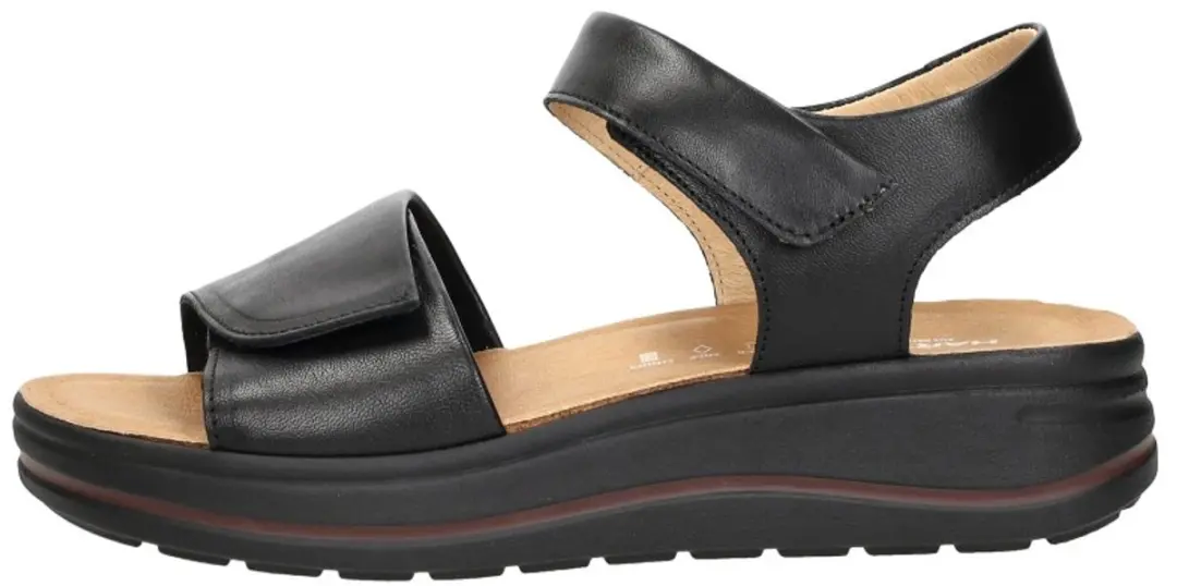 Hartjes 132.2002/10 Dames Sandalen - Zwart Leder - 42