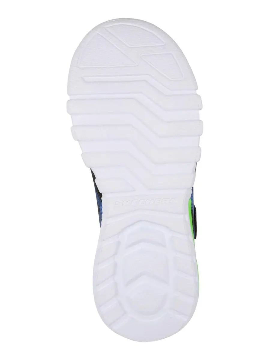 Skechers Flex-Glow Jongens Sneakers - 32 - Black/Blue/Lime - afbeelding 3 van 6