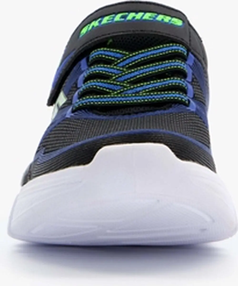 Skechers Flex-Glow Jongens Sneakers - 32 - Black/Blue/Lime - afbeelding 5 van 6