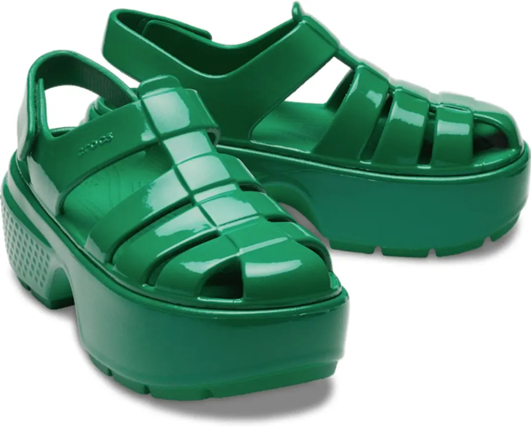 Crocs Stomp Fisherman Highshine Sandalen Groen Maat 36/37 US M4/W6