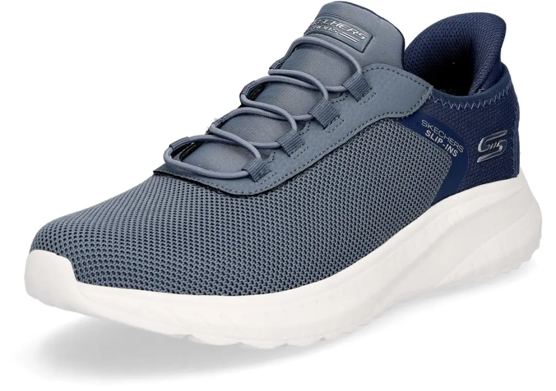 Skechers herentrainers Bobs Squad Chaos Tough Walk blauw