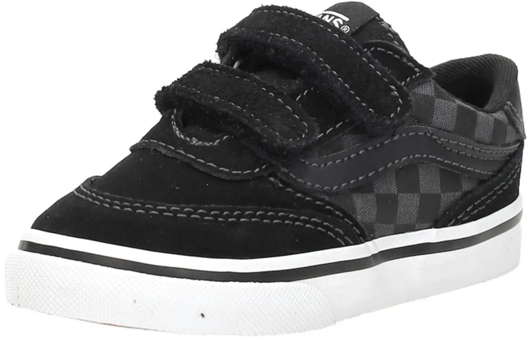 Vans Brooklyn LS V Checkerboard Sneakers - Black/Asphalt - afbeelding 5 van 6