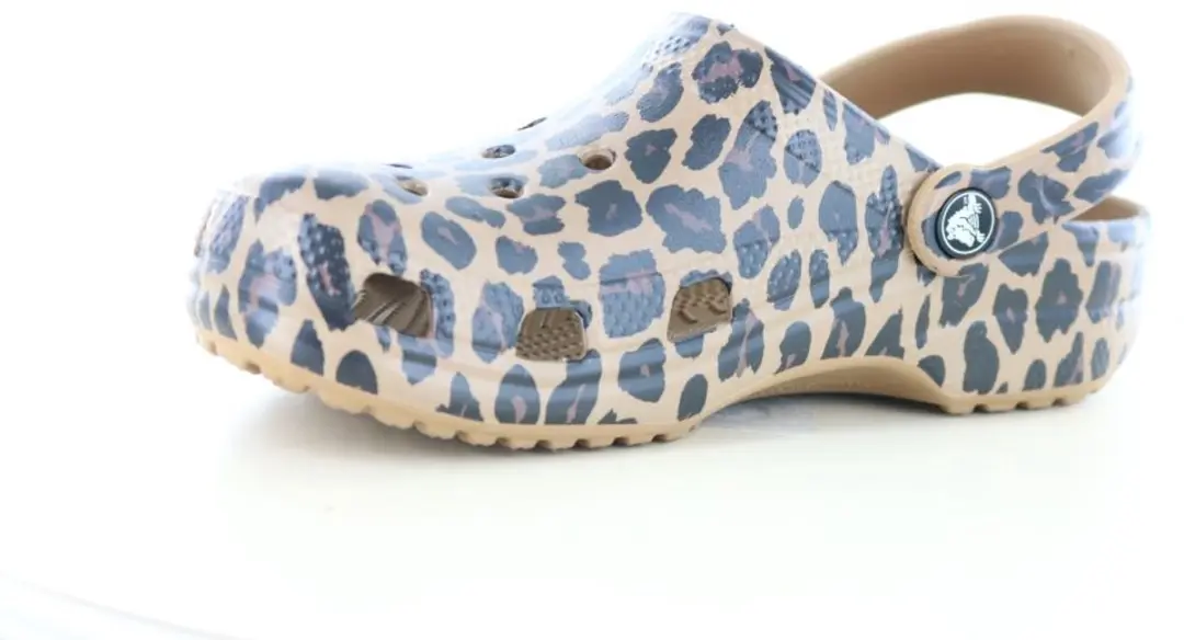 Crocs Classic Animal Instappers Dames Slides 39/40 - Bruin/Zwart