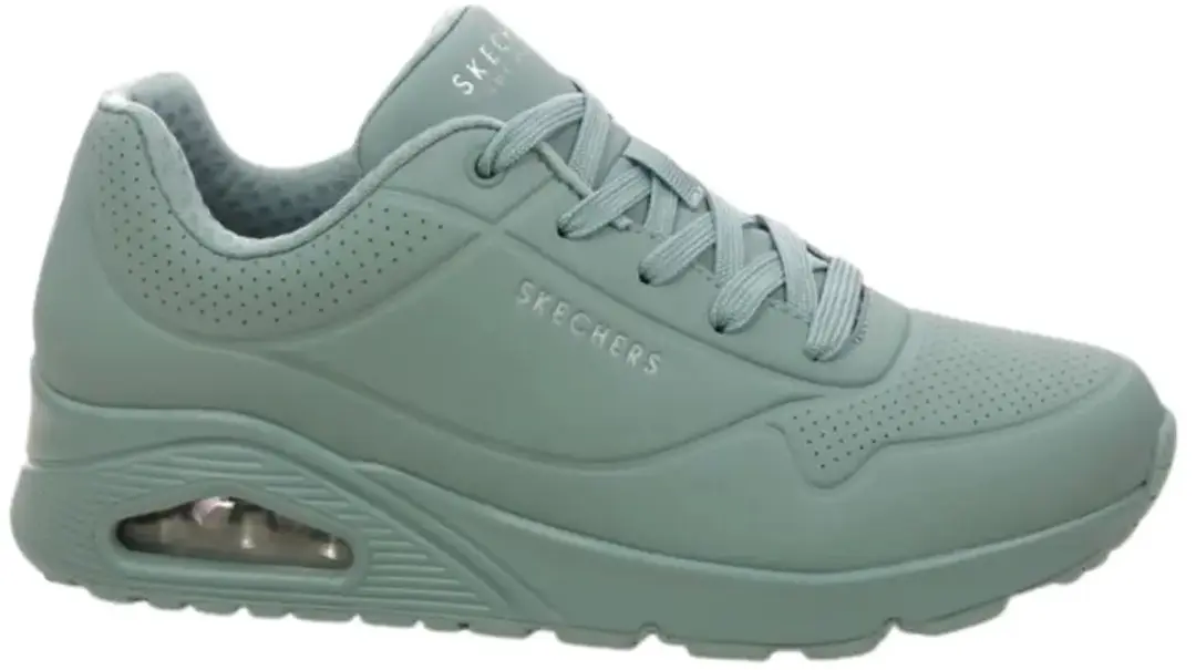 Skechers uno stand on air in de kleur grijs.