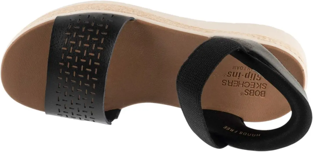Skechers Bobs Sun Ray Slip-Ins Sandalen 37.5 - Zwart - afbeelding 3 van 5
