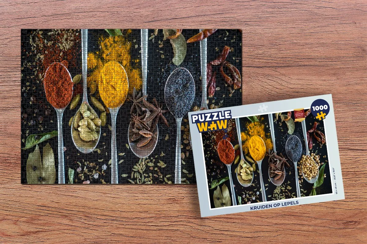 PuzzleWow Kruiden Lepel Puzzel 1000 Stuks - Multicolor