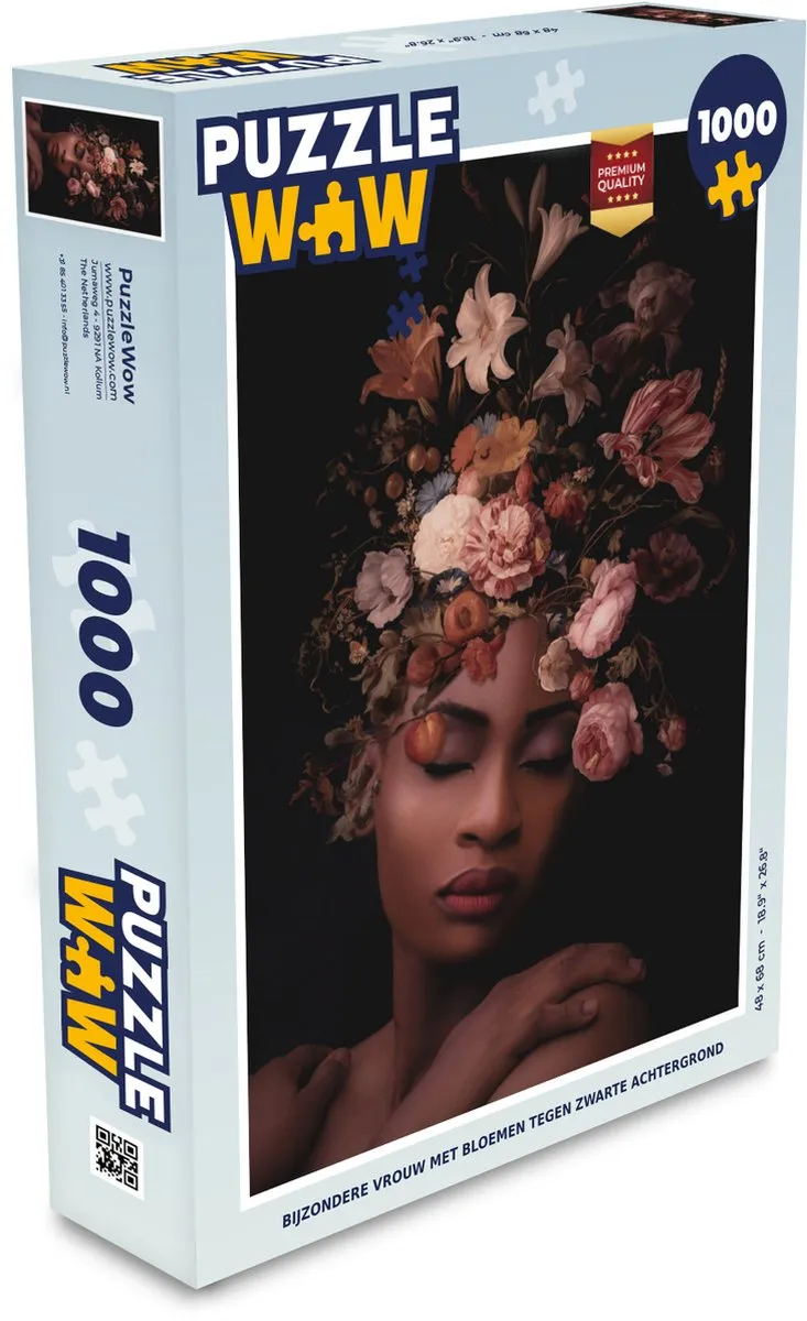 PuzzleWow Bloemen Legpuzzel 1000 Stuks - Multicolor