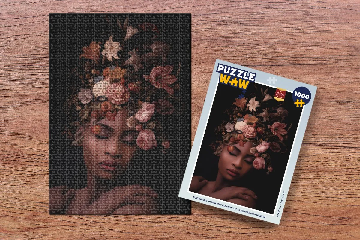 PuzzleWow Bloemen Legpuzzel 1000 Stuks - Multicolor