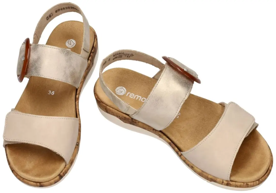 Remonte Dames Sandalen - Beige - Maat 41