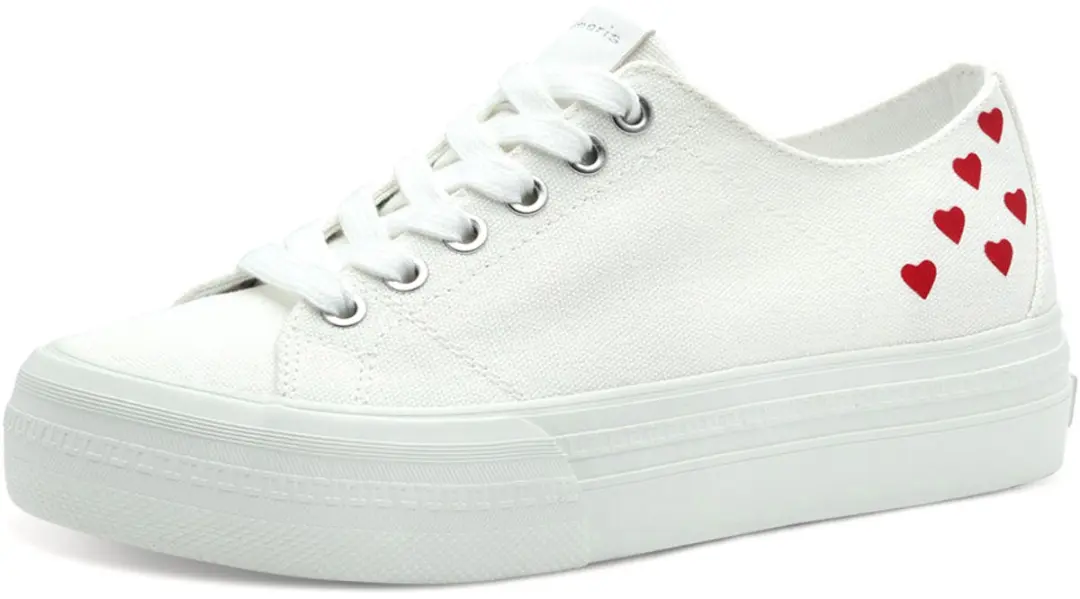 Tamaris textieltrainers 1-23744-42 197 dames laag model vegan M2374442 wit