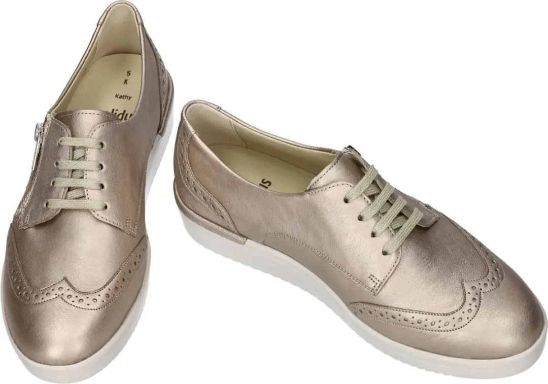 Solidus Dames Lage Gesloten Schoenen Goud - Maat 40