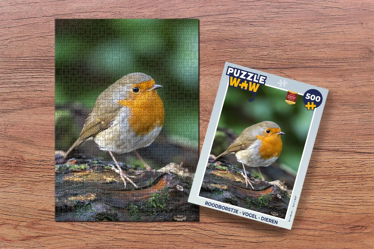 PuzzleWow Vogel Legpuzzel 500 Stuks - Multicolor