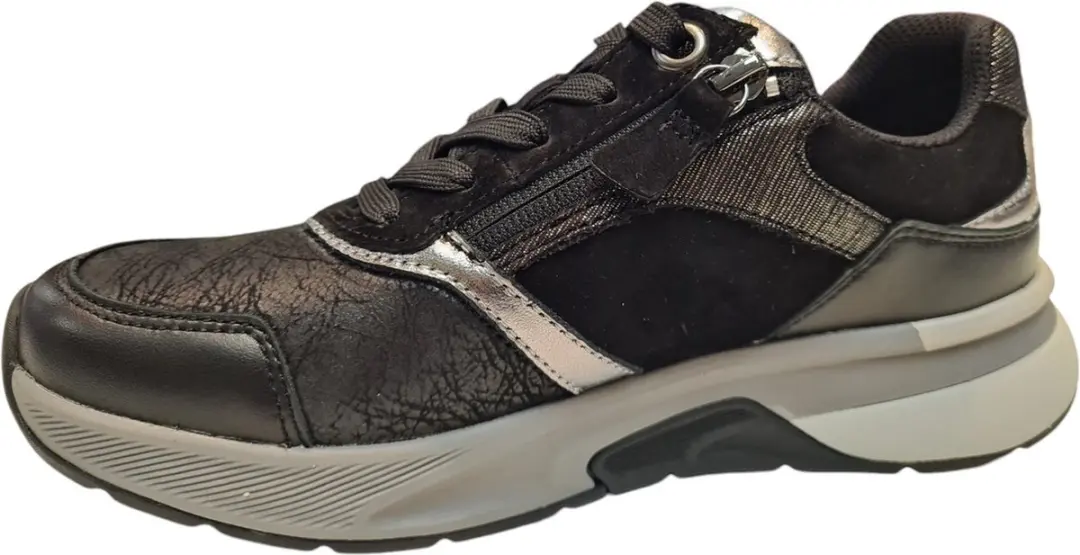 Gabor Rolling Soft Dames Sneakers - Zwart - afbeelding 5 van 6