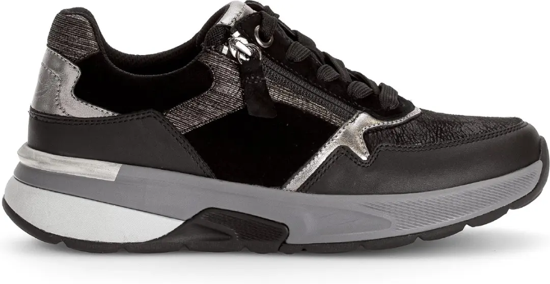 Gabor Rolling Soft Dames Sneakers - Zwart - afbeelding 3 van 6