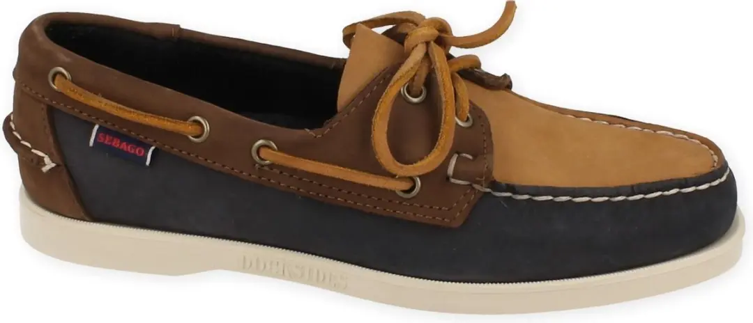 Sebago Dockside Portland Archive Blauw-Bruin