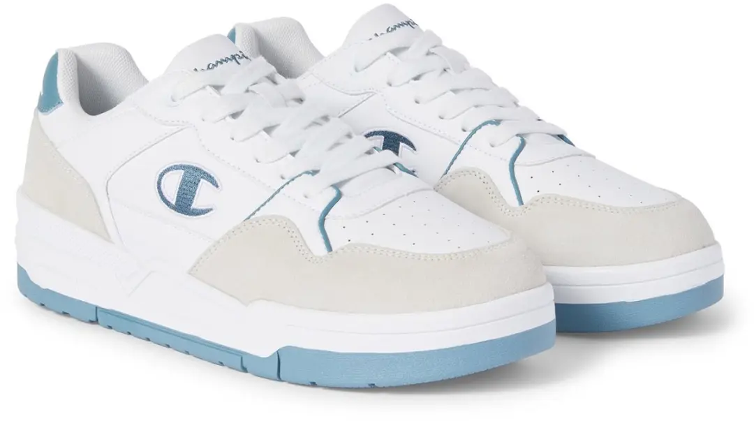 Champion RD PRM herensneaker leer S22495-CHA-WW038 wit/blauw