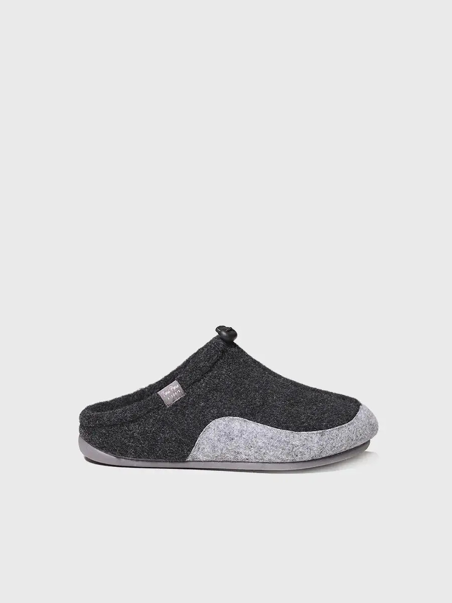 Herenslipper van gerecycled vilt