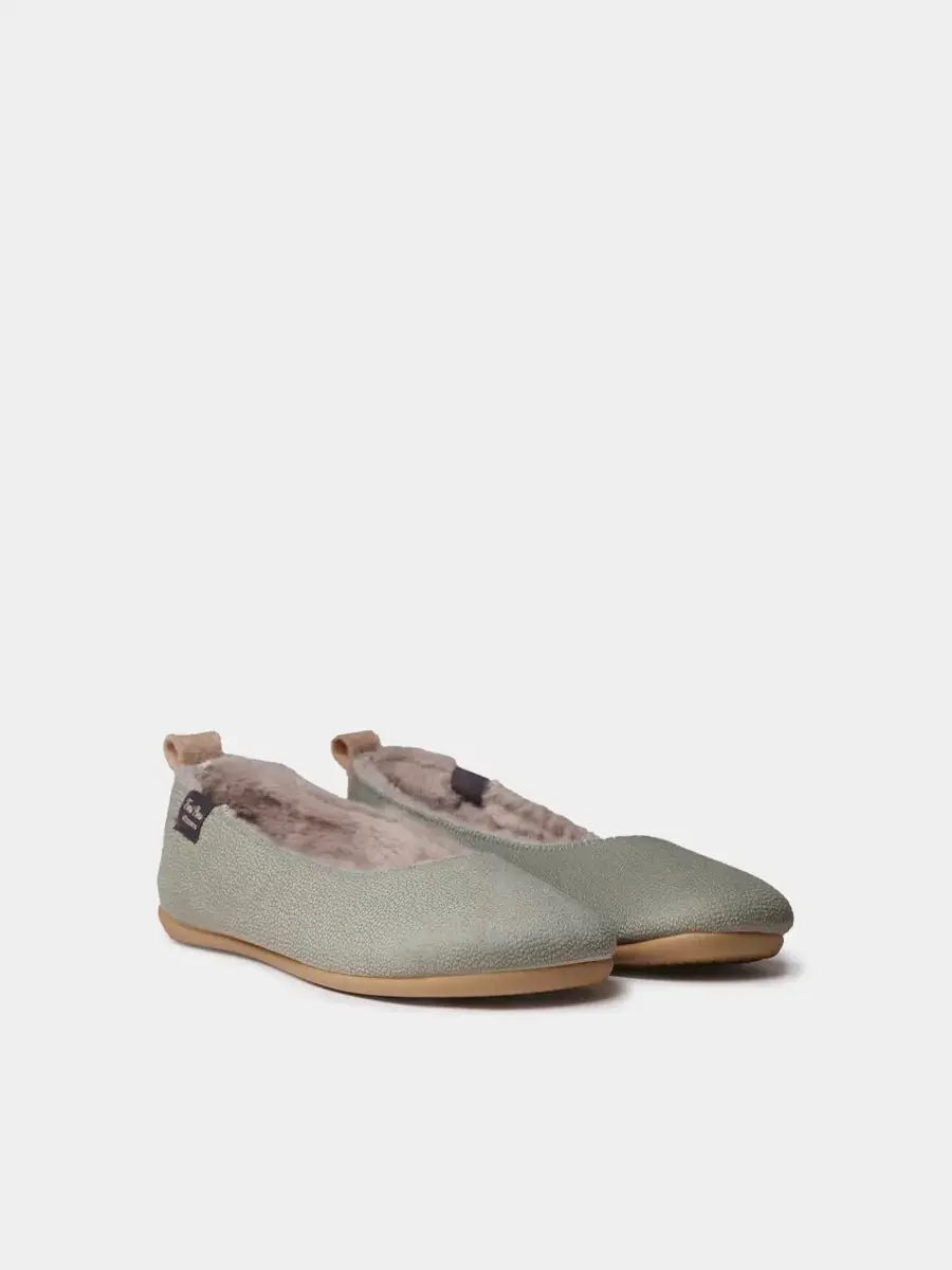 Damesslippers in ballerina-stijl met binnenvoering