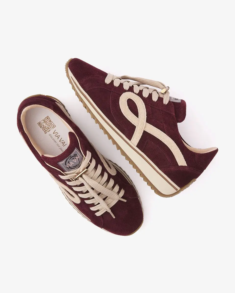 VIA VAI Mikki Eve Sneakers - Bordeaux - Maat 41