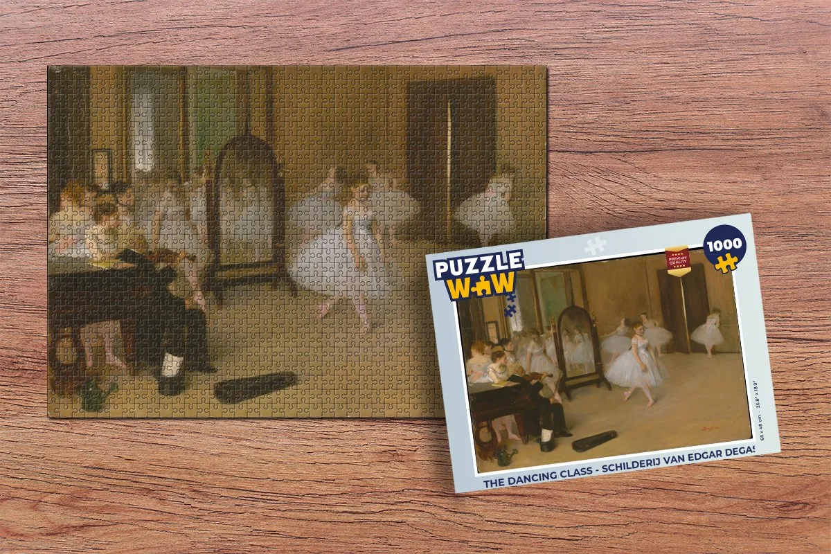 PuzzleWow The Dancing Class Legpuzzel 1000 Stuks - Edgar Degas - Multicolor
