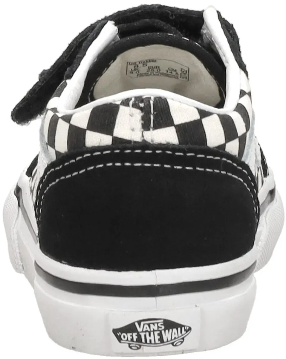 Vans Old Skool V Checkerboard Sneakers - Zwart - afbeelding 6 van 6