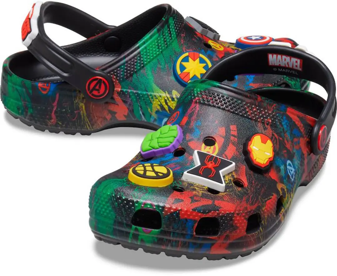 Crocs Kids Classic Marvel Avangers Funlab Clog Sandaalschoenen 207721 Zwart