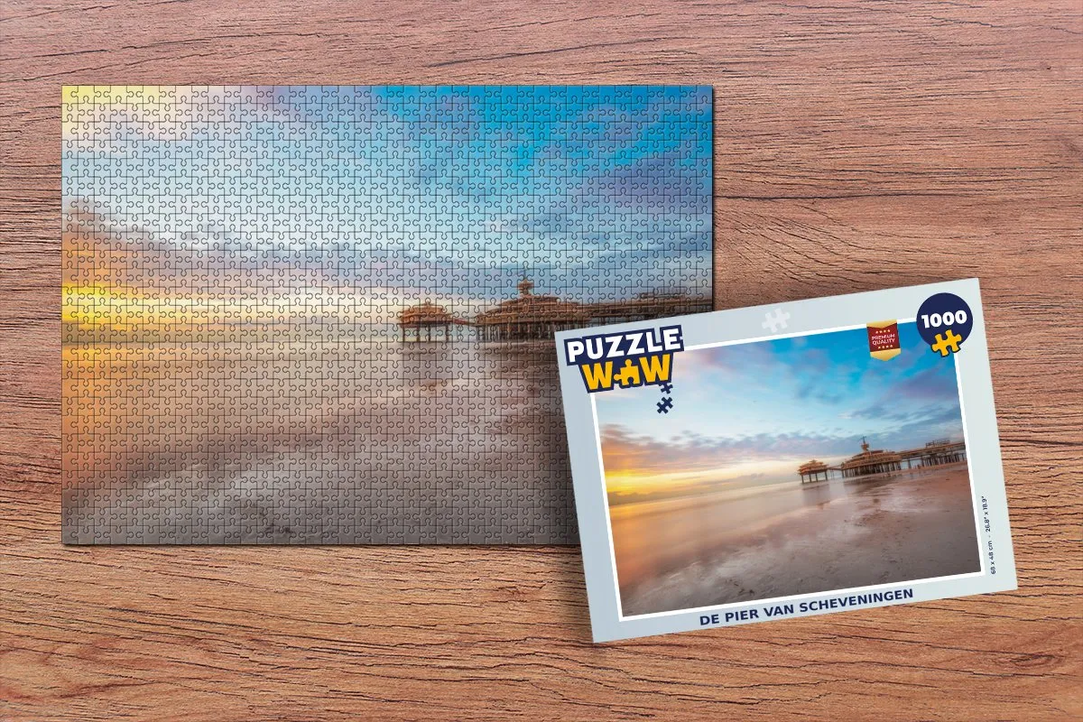PuzzleWow De Pier van Scheveningen Legpuzzel 1000 Stuks - Multicolor
