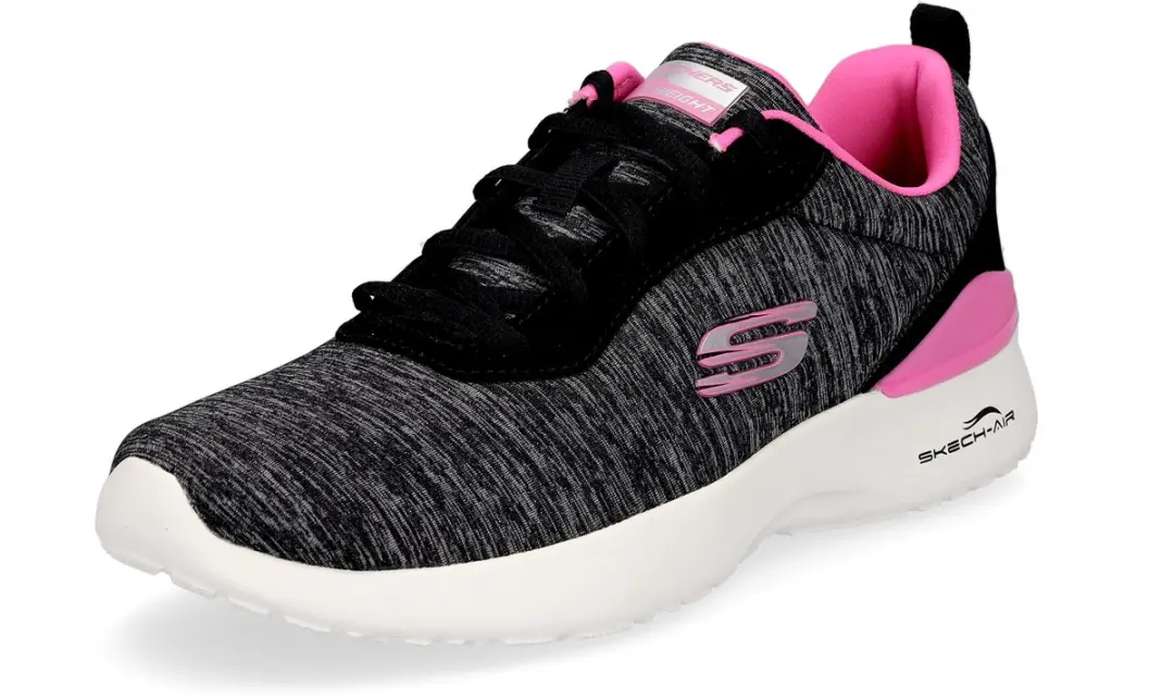 Skechers dames sneaker Paradise Waves zwart roze