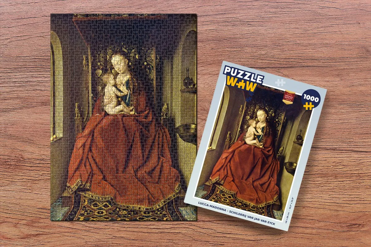 PuzzleWow Lucca-Madonna Legpuzzel 1000 Stuks - Multicolor