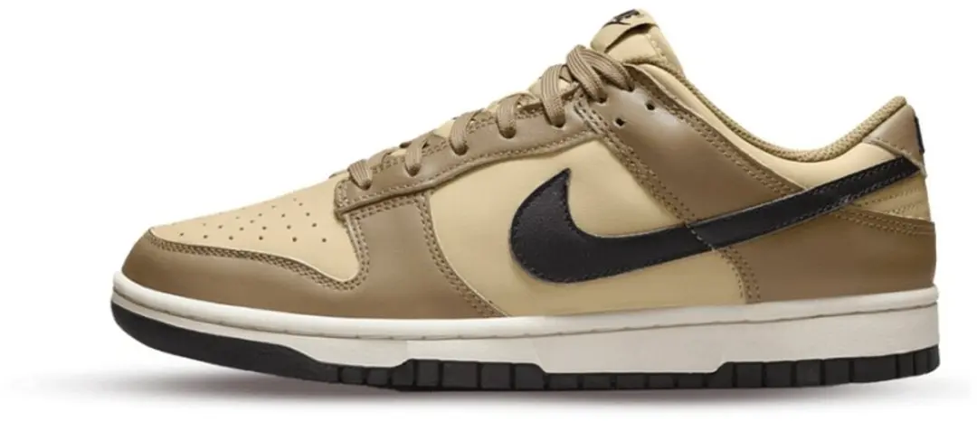 Nike Dunk Low Damesschoenen, 36.5, Dark Driftwood/Sesame/Sail/Zwart