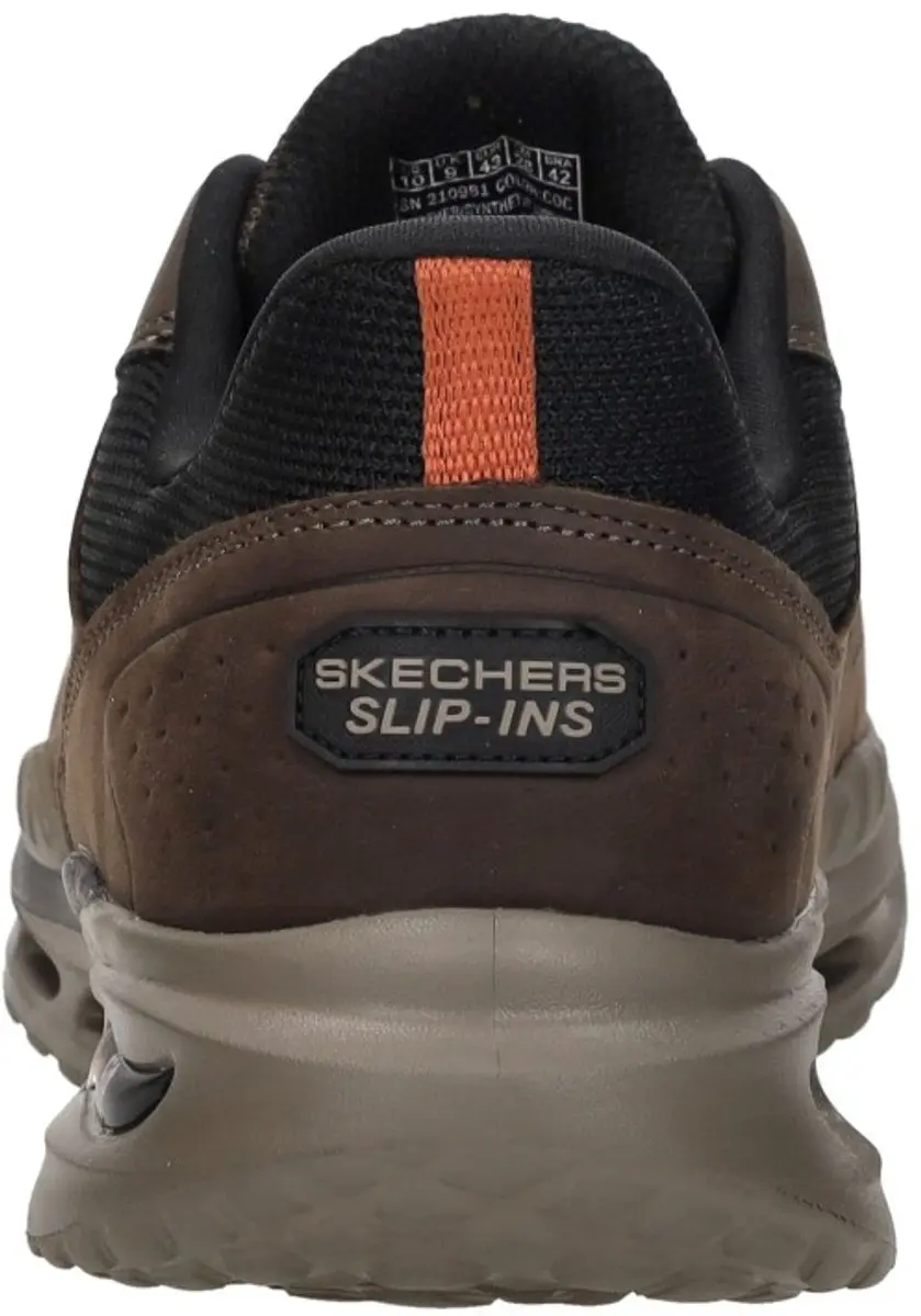 Skechers Slip-Ins Arch Fit Orvan Veterschoenen Laag - Donkerbruin - afbeelding 6 van 6