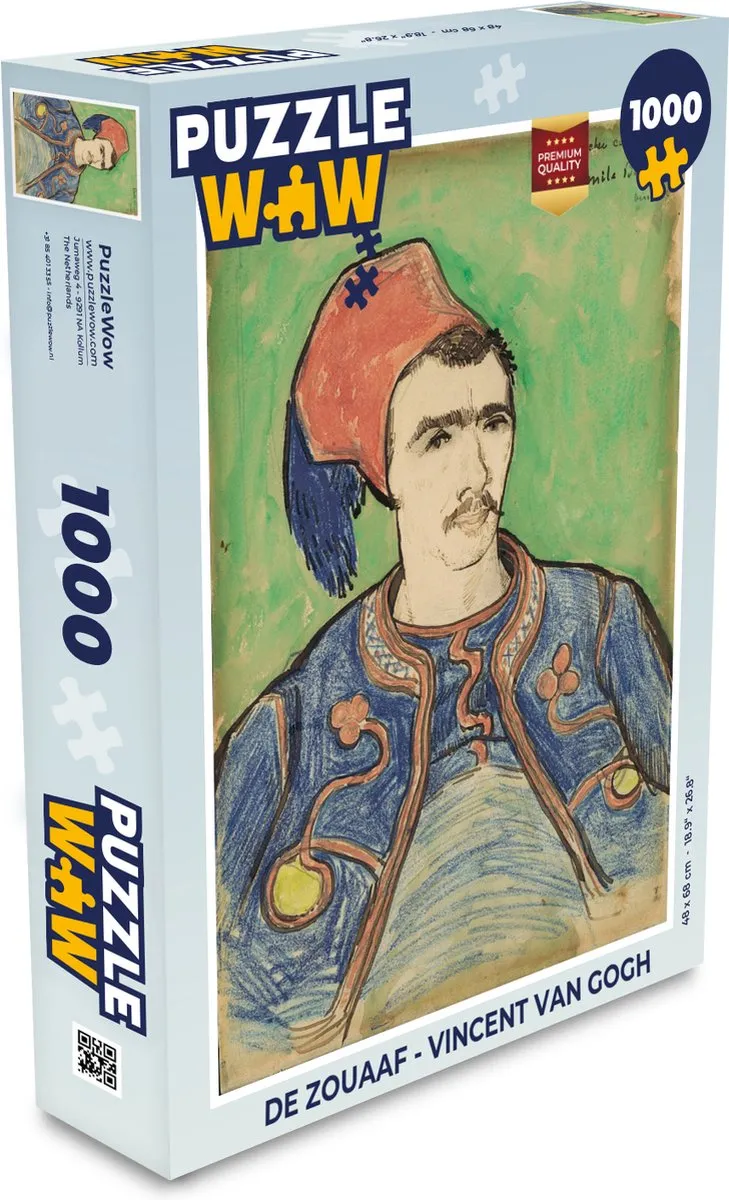 PuzzleWow Vincent van Gogh Legpuzzel 1000 Stuks