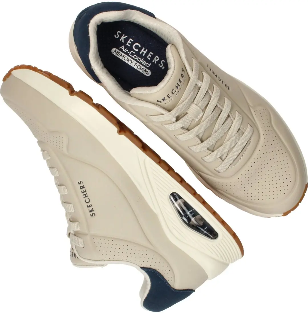 Skechers Uno Tailored Air Pantoffels - Heren - Beige
