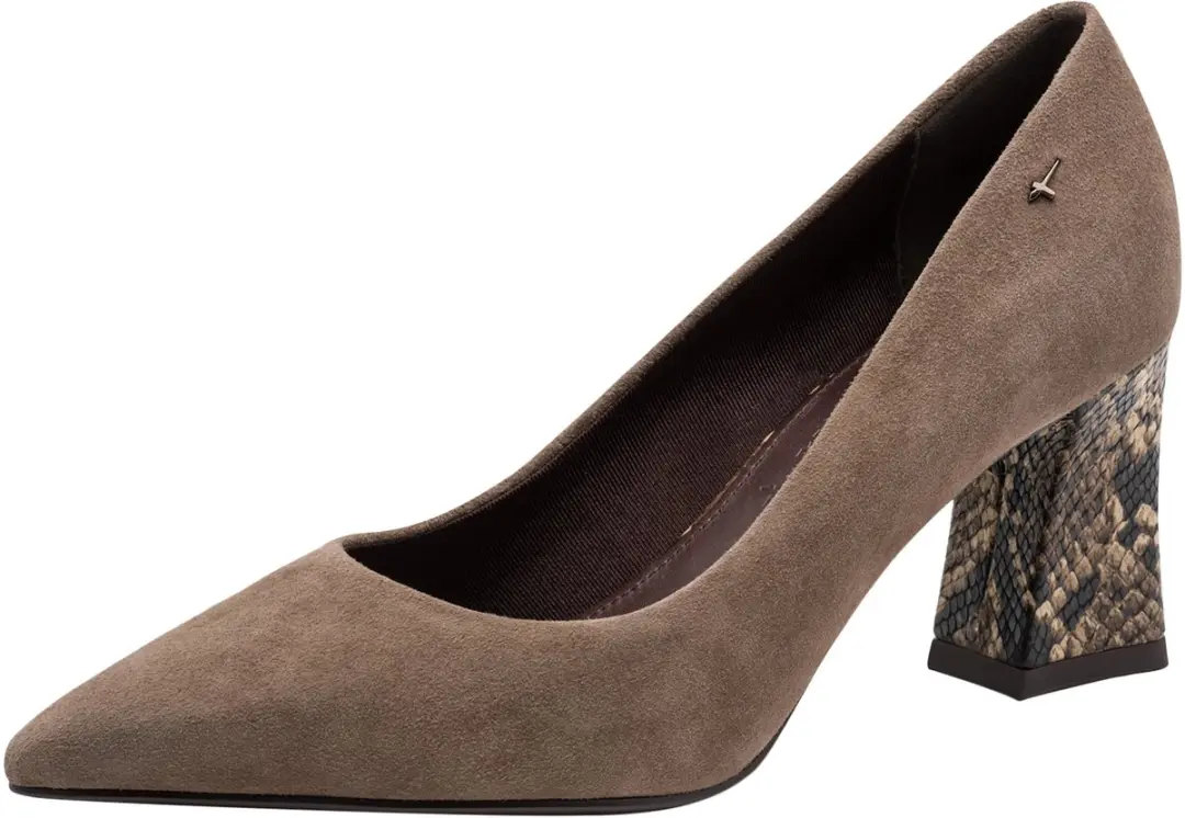 Tamaris Pumps Taupe Suède - Maat 36 - afbeelding 4 van 6