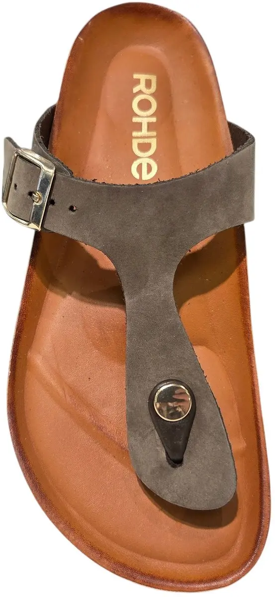 Rohde 5642 72 Teenslippers Dames - Taupe