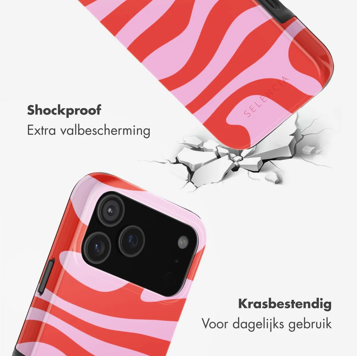 Selencia Hoesje iPhone 17 Pro Max Dream Swirl Pink - MagSafe
