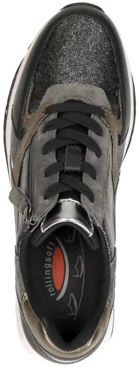 Gabor Rollingsoft Veterschoenen 37 - Zwart