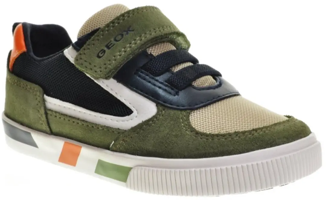 Khaki Blauwe Groene Sneaker Geox maat 21