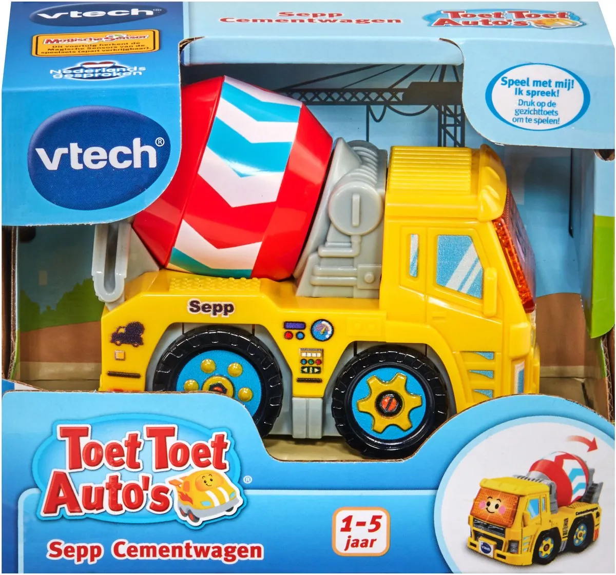 Vtech Toet Toet Auto's Sepp Cementwagen - Speelgoedvoertuig