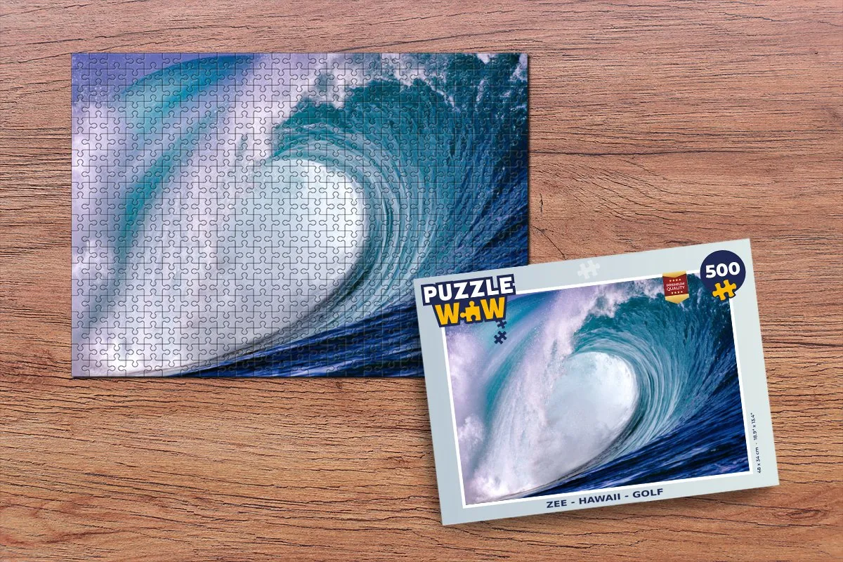 PuzzleWow Hawaii Golf Legpuzzel 500 Stuks - Multicolor